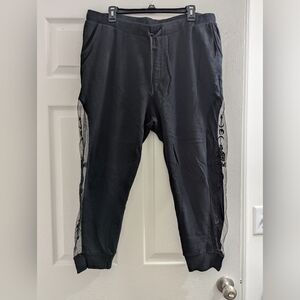 Elegant Black Women's Joggers with Mesh Detail